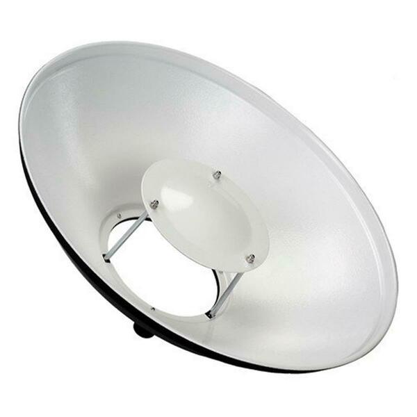 Fotodiox 16 in. Pro Beauty Dish with Quantum Qflash Speedring BD-Stnd-QFlash-16in